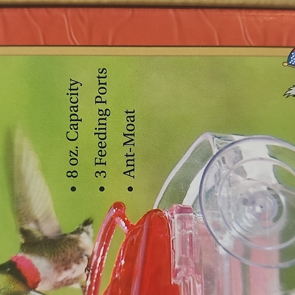 Like-new Aspects Jewel Box Window Hummingbird Feeder - Picture 5 of 13